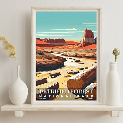 Petrified Forest National Park Poster, Travel Art, Office Poster, Home Decor | S3 - image6